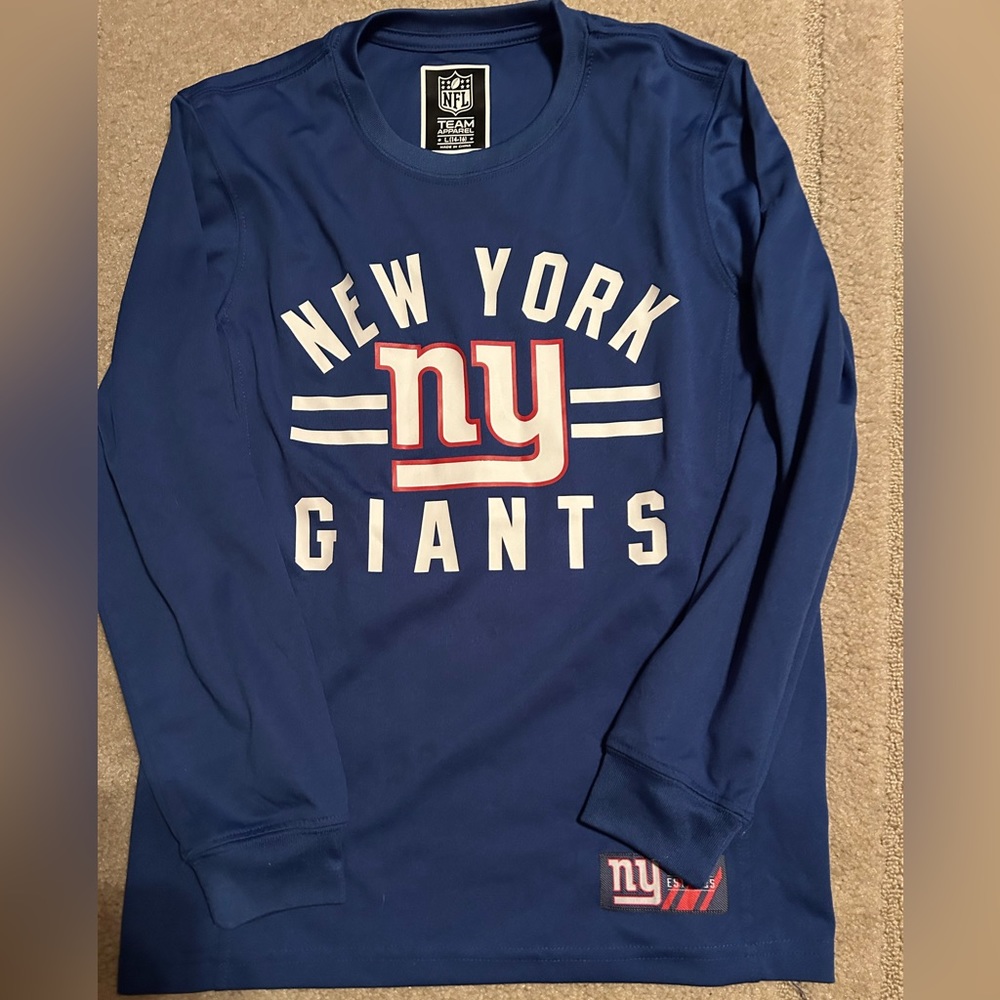NY Giants NFL Youth Team Apparel long sleeve size 14-16 New w/o tags